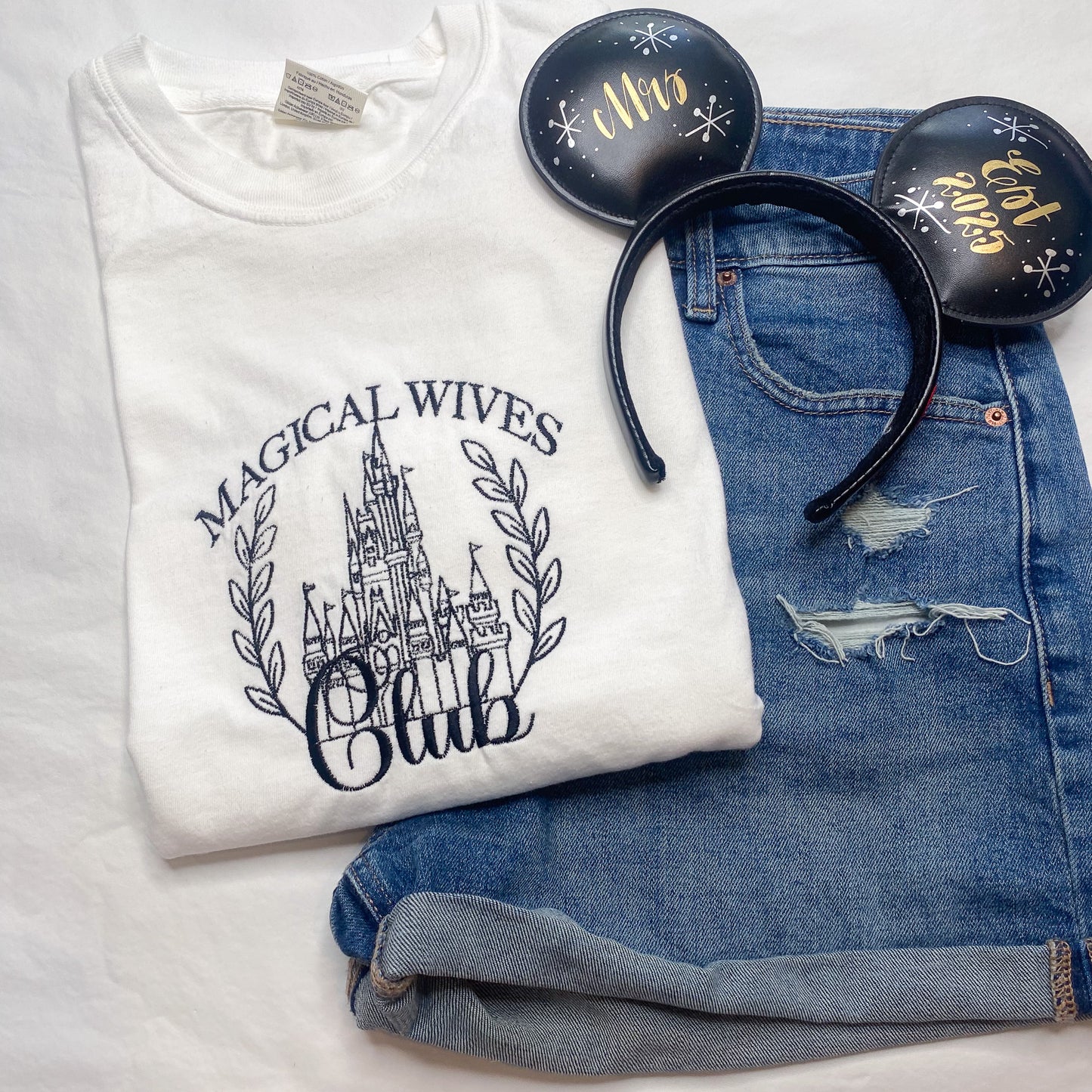 LARGE- Magical Wives Club (White) Tee