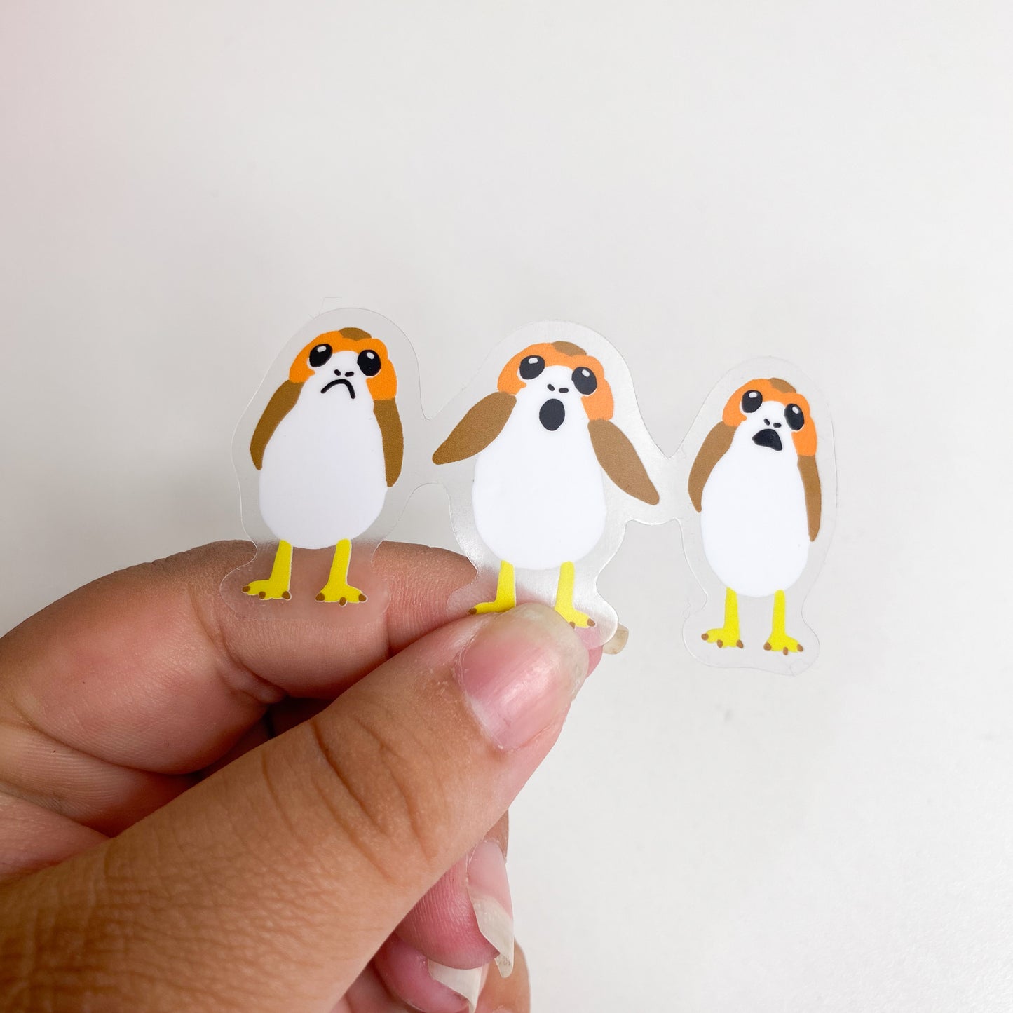 Porg Clear Sticker