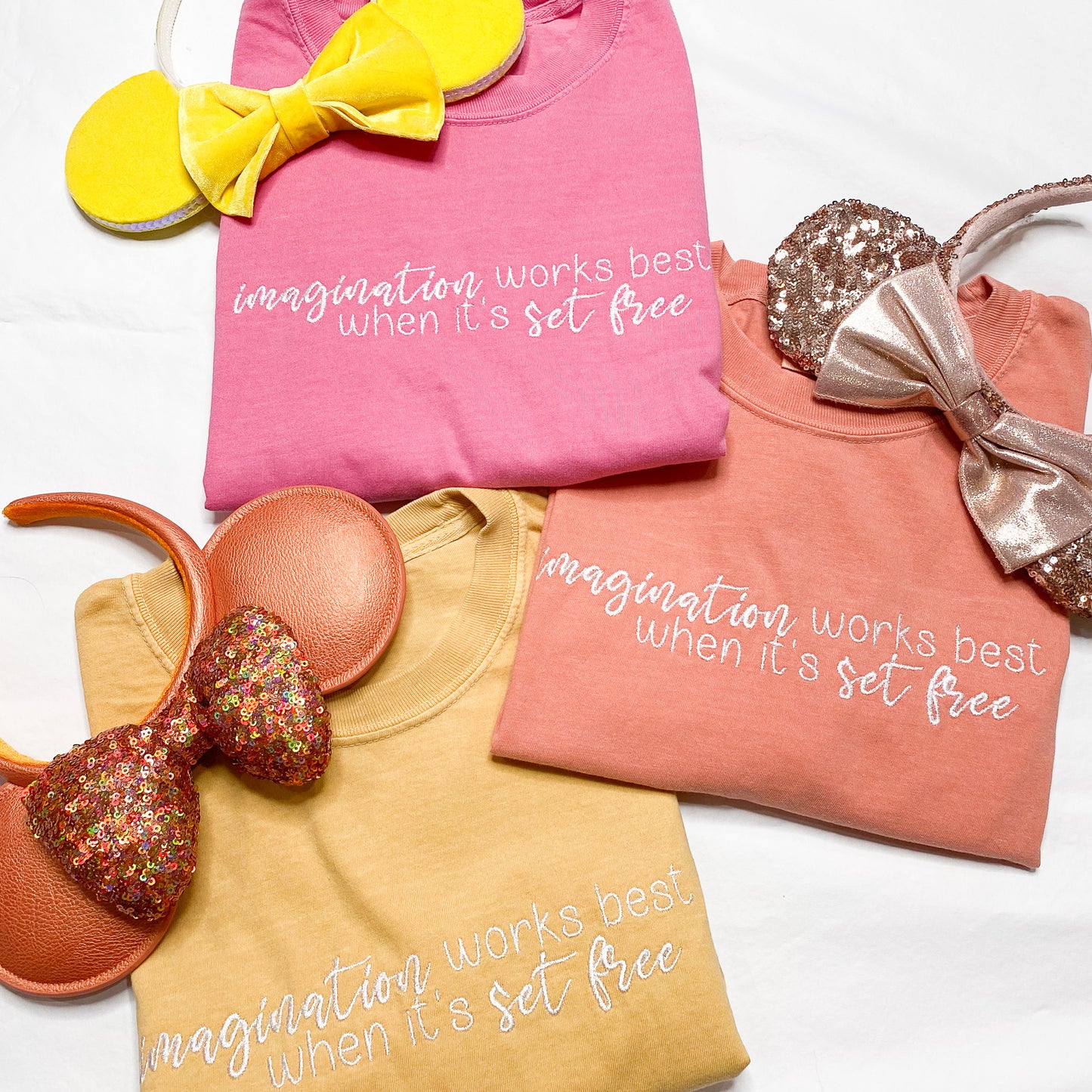 XL- Imagination Set Free (Mustard) Tee