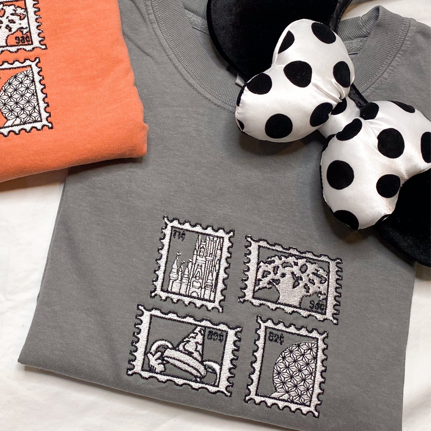 LARGE- WDW Stamps (Gray) Tee