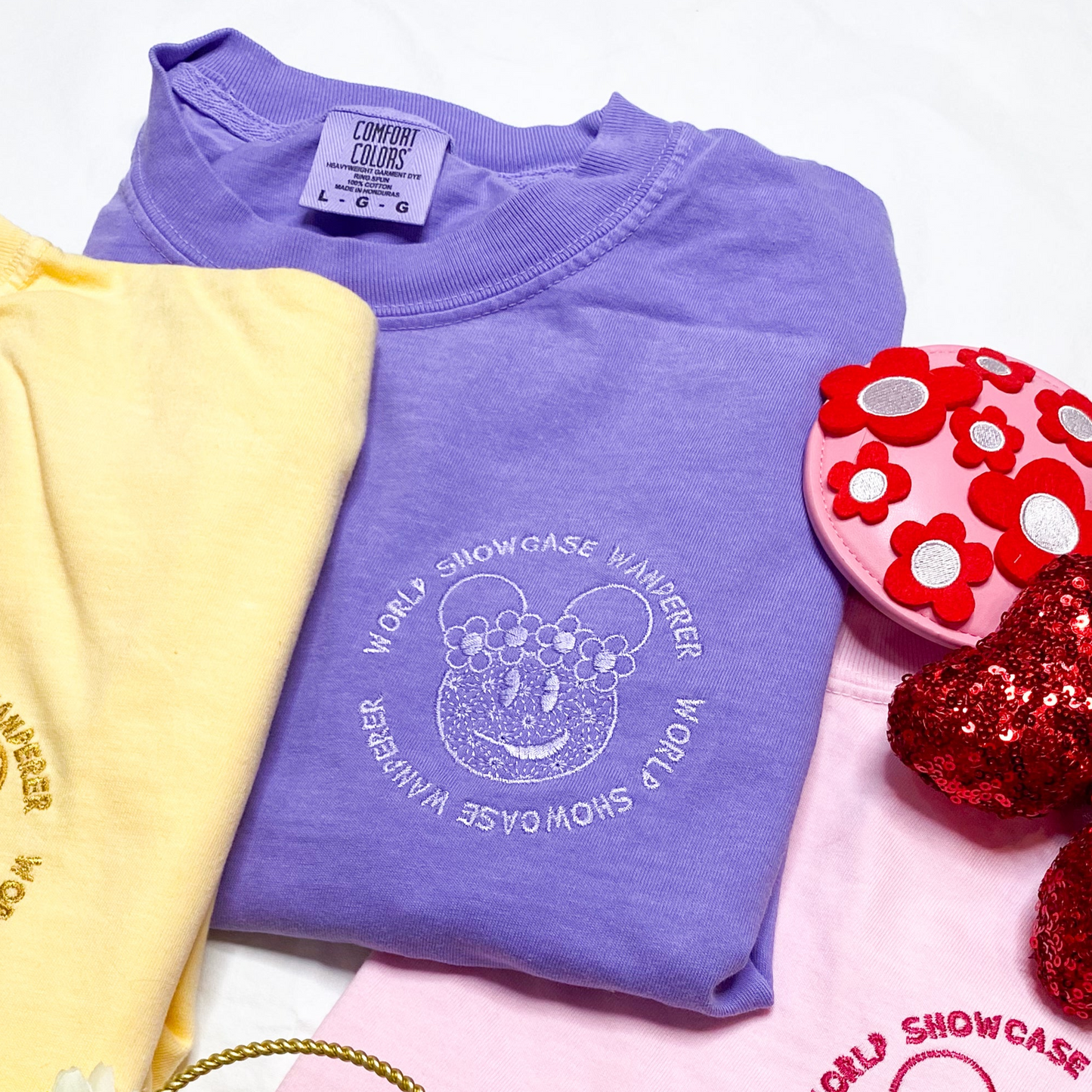 LARGE- F&G World Showcase (Violet) Tee