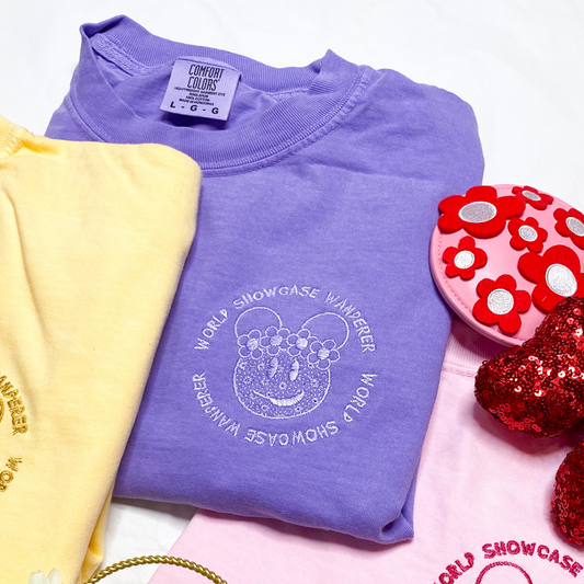 LARGE- F&G World Showcase (Violet) Tee