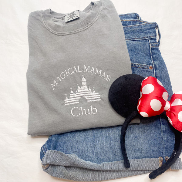 MEDIUM- Magical Mamas (Gray) Crewneck Tee