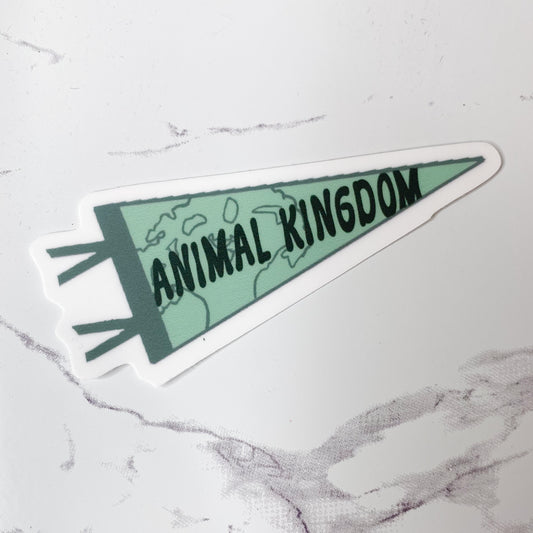 Animal Kingdom Pennant Sticker