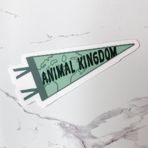 Animal Kingdom Pennant Sticker