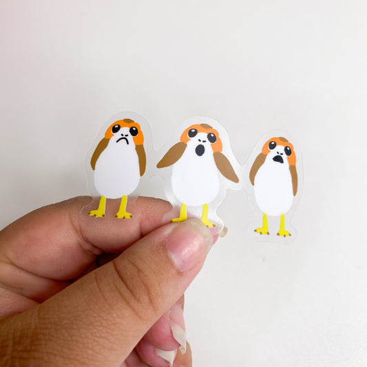 Porg Clear Sticker