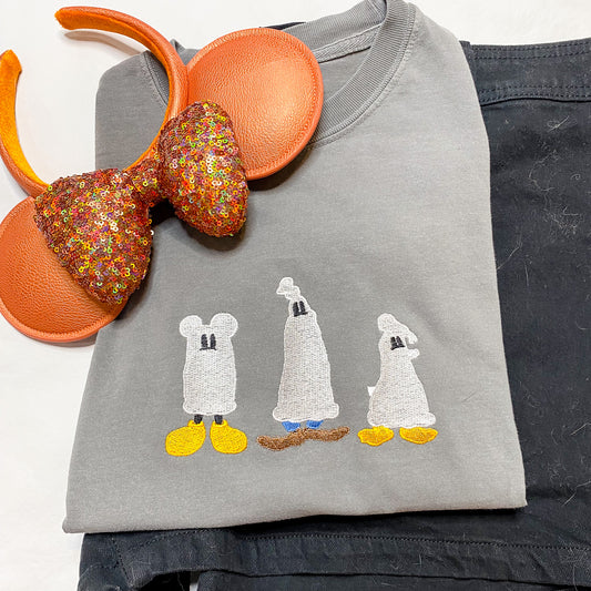 SMALL- Ghosties Crewneck Tee