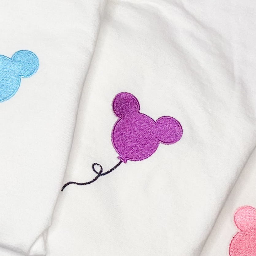 MEDIUM- Mouse Balloon (Purple) Crewneck Tee