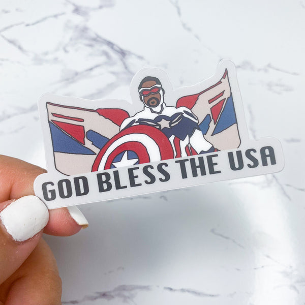 God Bless Sticker