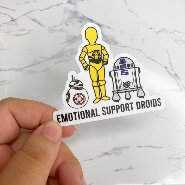 Emotional Support Droids Sticker