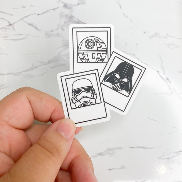 Dark Side Polaroids Sticker